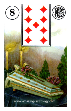 Lenormand Card Meaning - 08 Coffin Card