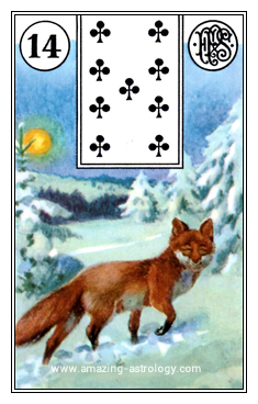 Lenormand Card Meaning - 14 Fox Card