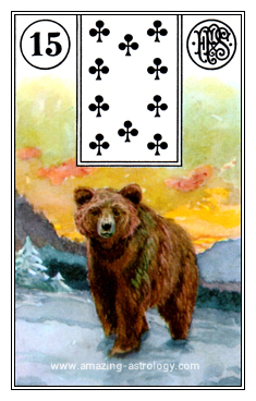 Lenormand Card Meaning - 15 Bear Card