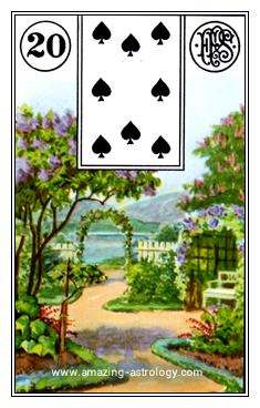 Lenormand Card Meaning - 20 Garden Card