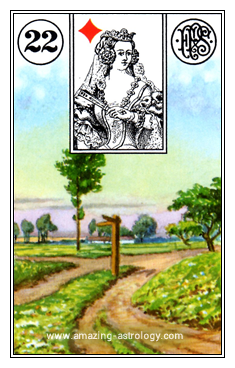 Lenormand Card Meaning - 22 Crossroads Card 