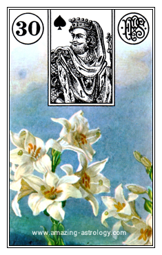 Lenormand Card Meaning - 30 Lily Card