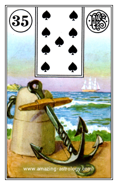 The Anchor Card - Description and combinations | Lenormand