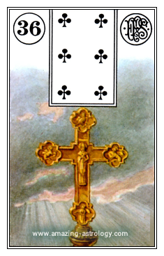 Lenormand Card Meaning - 36 Cross Card